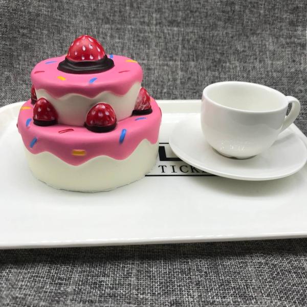 Fidget Toys PU Foam Slow Rising Soft Anti - Stress Toy Jumbo Fake Cake Squishy