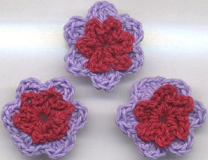 vintage crochet cup mats round motif doilies Crochet Applique headband flowers boutique