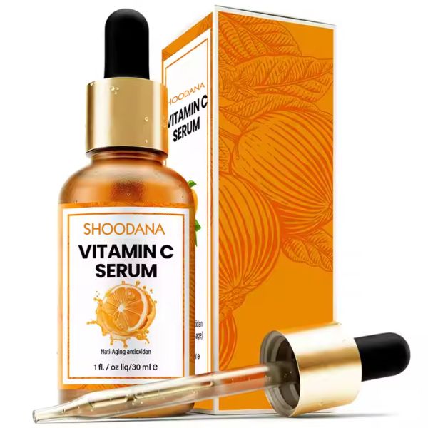 Private Label Brightening Makeup Primer Vitamin C Face Serum With Hyaluronic Acid Ferulic Acid And Vit E