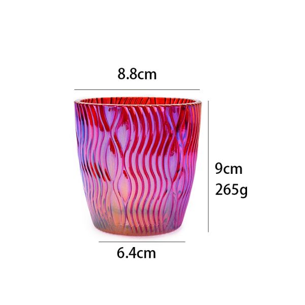 Luxury Wedding Decorative Glass Candle Holder Customized Logo