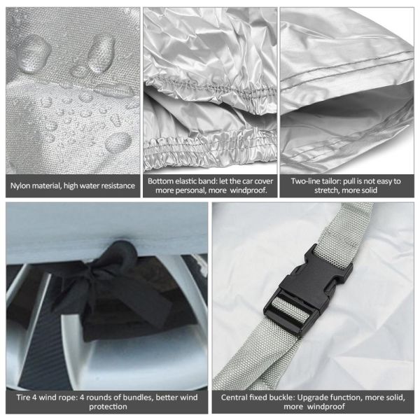 Breathable Universal Fit Car Cover , Windproof Cloth Car Seat Covers