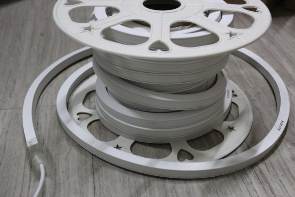 New 12v white silicone flexible neon-flex led rope lightings square 16x16mm anti-uv PVC neon strip top-view 2835 smd