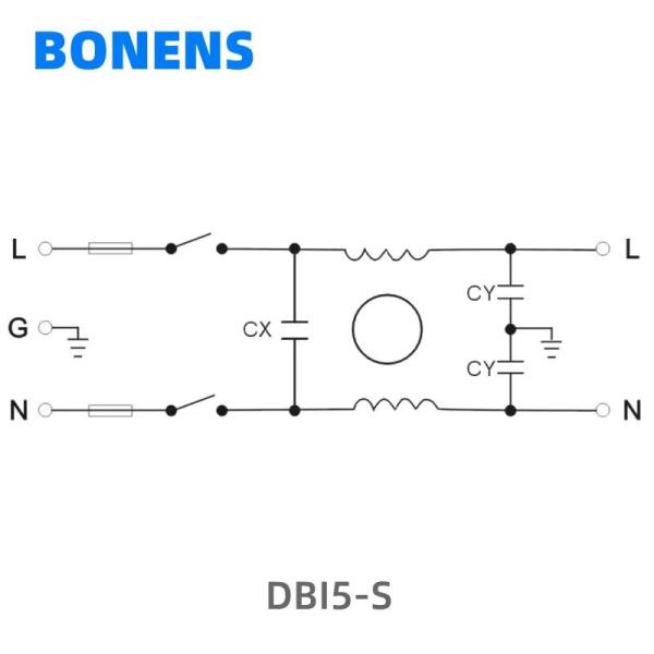 DBI5-S EMI Filter With Dual Fuse And Switch For Bulk Purchases And Low Minimum Order