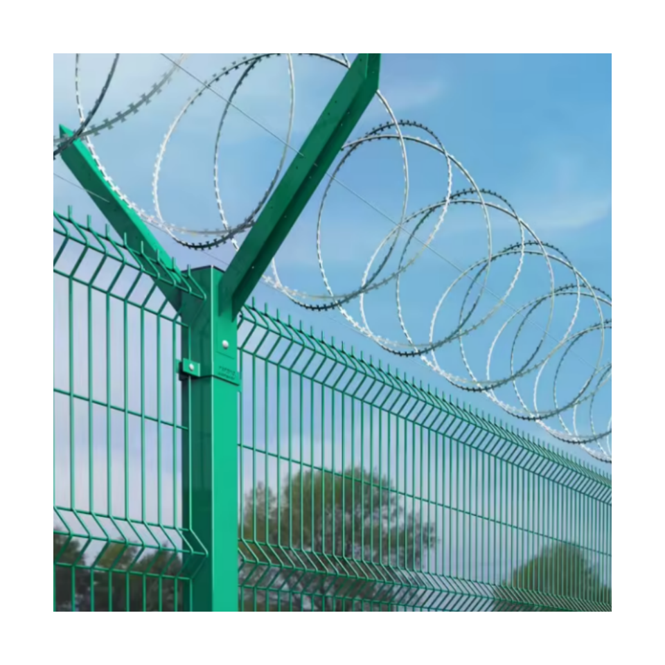 AOA Fence Security Fence Featuring Multiple Panel Heights and Lengths with Galvanized and PVC Coated Surface Treatments