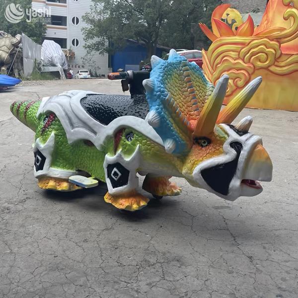 Children'S Electric Rideable Dinosaur Bumper Car For Night Market Stalls