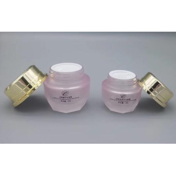 Круглое стеклянное косметическое стекло бутылок 40мл 100мл 120мл лосьона раздражает подгонянный логотип и Колору