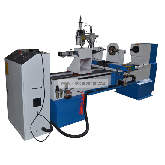 Max length 1500mm industrial cnc wood lathe machine