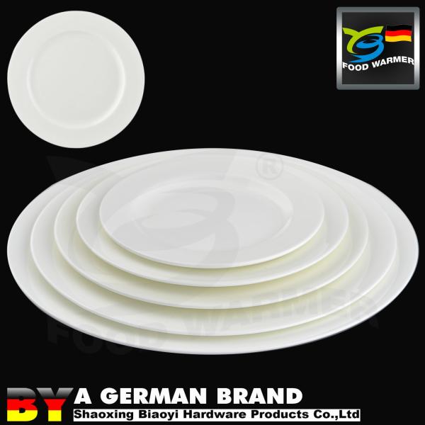 G20 Summit Supplied Bone China Made 5 White Porcelain Round Rim Plate for Small Dissert
