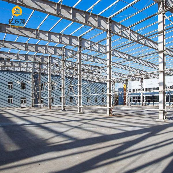 Q235B Q355B Prefab Steel Frame Building with 30-50 Years Lifespan and High Intensity for Custom Design
