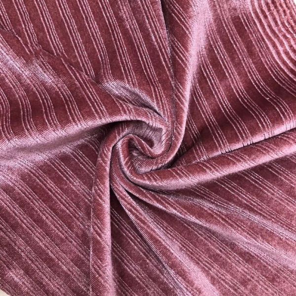 Korea Pleated Corduroy Spandex Velvet Velour Fabric Knitted 230-300gsm