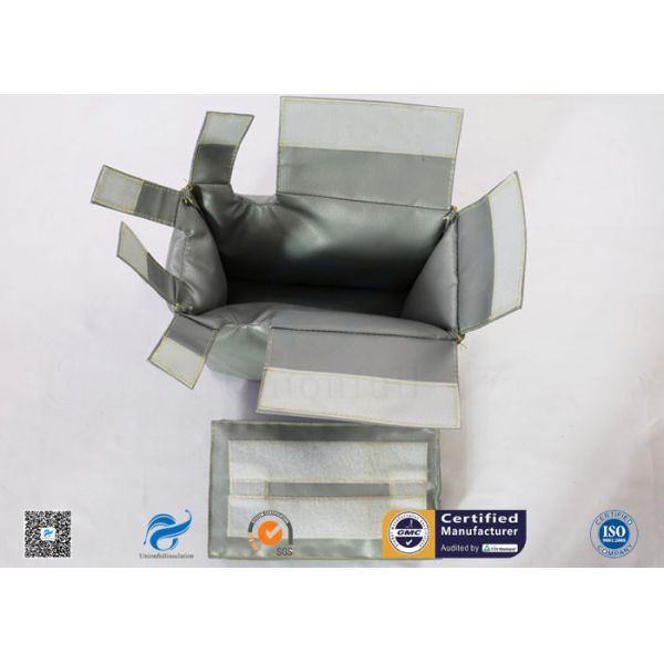 Thermal Insulation Covers Removable Reusable For Valves Heat Resistant Fiber Glass