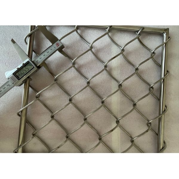 SS316 Stainless Steel Helideck Safety Mesh 55mm Diamond Hole 4.0mm Wire for Helicopter Landing Deck