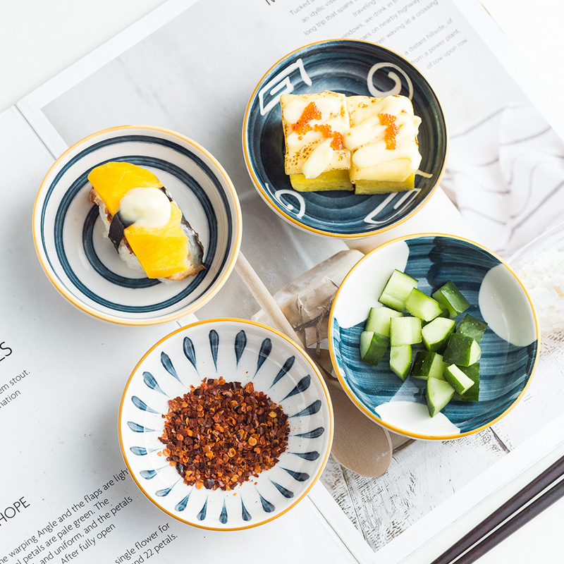 Набор Dinnerware 4 плит керамический с логотипом простого дизайна и клиента