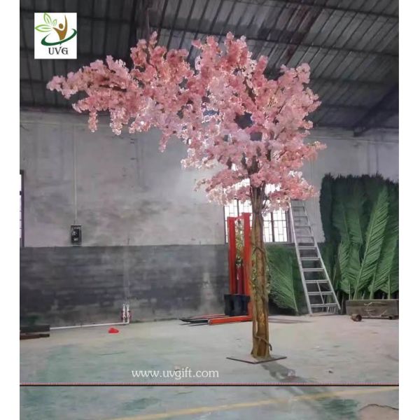 UVG 11ft high pink color artificial cherry blossom trees for weddings CHR157