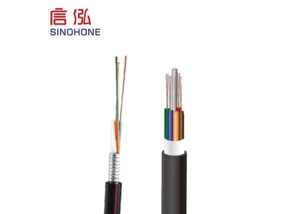 12 Core Air Blown Fiber Optic Cable Lightweight Stable Structure Duct Cable