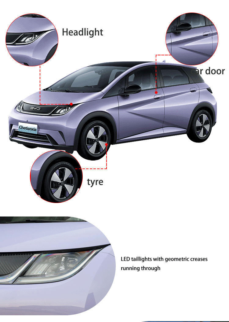 Быстрая зарядка аккумулятор электрическое транспортное средство современное 5-местное электромобиль эргономичный