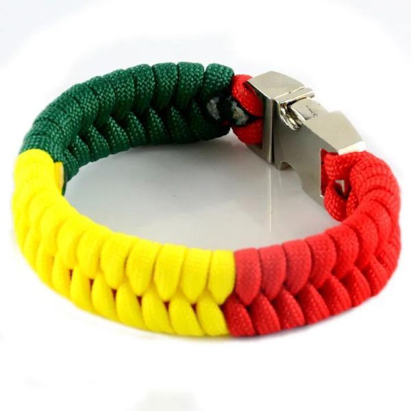 Metal Release Buckle Emergency Paracord Survival Bracelet for Outdoor Adventures