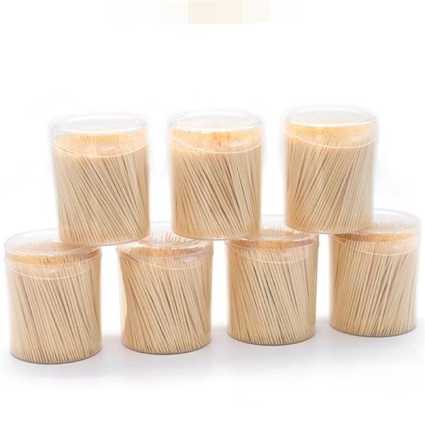 Ferramentas de madeira de bambu naturais dentais do palito para o cuidado oral do hotel do restaurante da casa