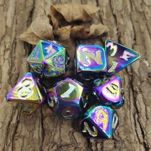 Artículo tallado mano para los dados antiusuras portátiles de Savage World Polyhedral Changing Dice