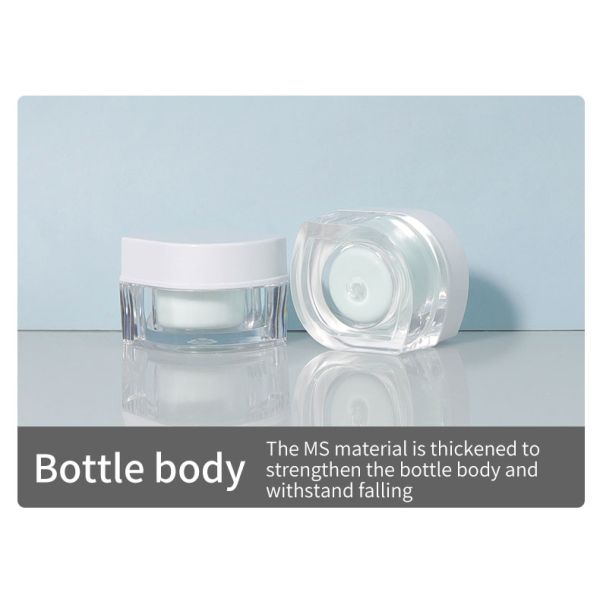 Material de tapa MS Botella cosmética sin aire de 150 ml 200 ml 250 ml Recargable Resistente de lujo Botella de bomba sin aire con bomba