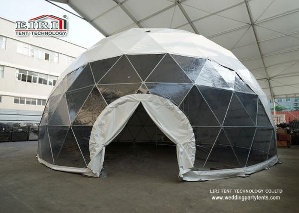 barracas portáteis especiais da abóbada Geodesic de 25m, barraca transparente da abóbada do Pvc para o partido exterior