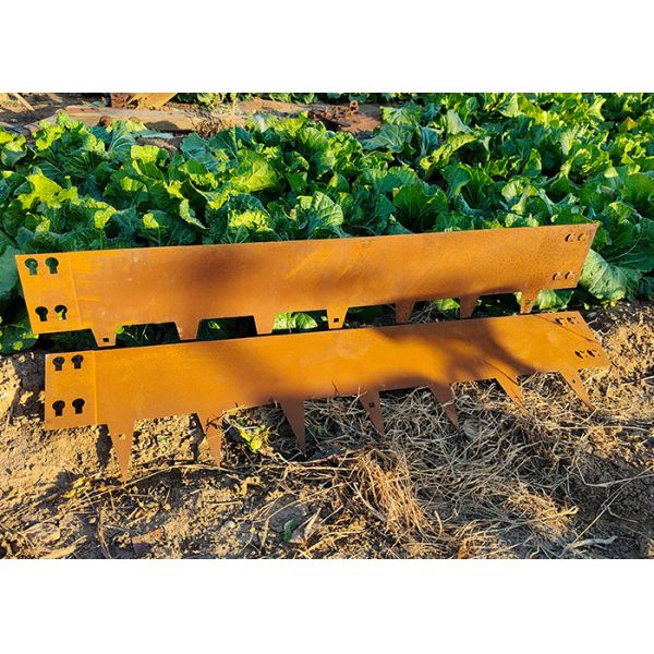 ISO Lawn Edging Corten 100mm Garden Metal Ornaments Powder Coated