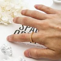 Anéis luxuosos da joia da forma das mulheres aro redonda da liga de ouro de 15 - de 18mm