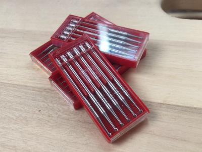Fissure Finishing Diamond Burs Dental , Carbide Burr Bits Tungsten Material
