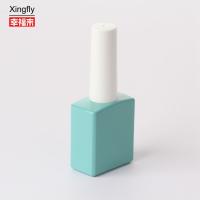 Bouteille de vernis à ongles à gel carré Unique 13 ml Bouteille de vernis à ongles UV vide avec bouchon et pinceau