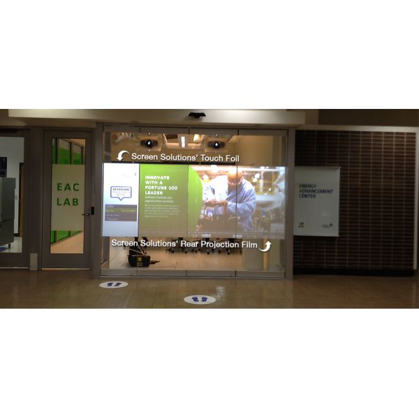 Película de proyección holográfica 3D transparente Película de proyección holográmica de ventana trasera