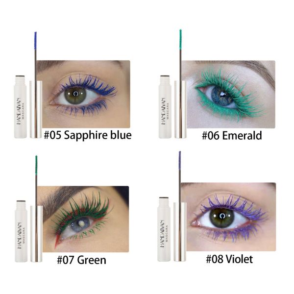 12 цвета делают покрашенную тушь водостойким красочный очаровывать продолжительный для женщин наблюдает макияж