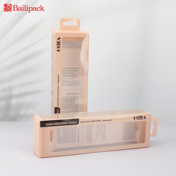 Custom Printed logo Hanging Packaging PVC PET Transparent Plastic Box