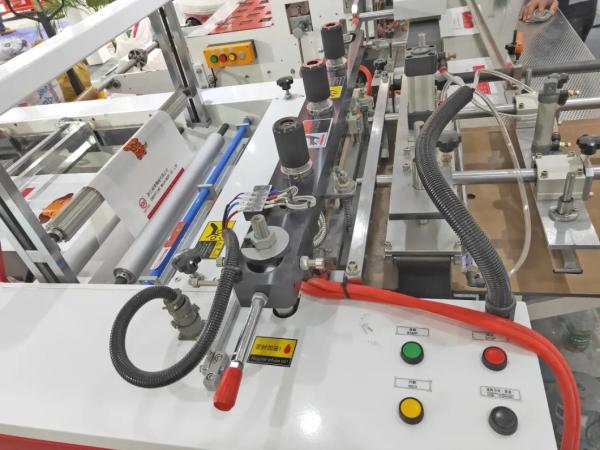 High Speed Bottom Sealing Soft Loop Handle Bag Making Machine 60pcs/min