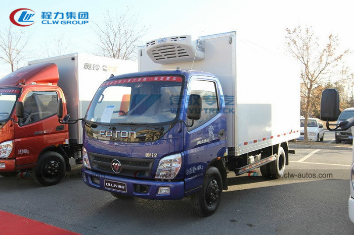 Foton 4×2 6T 8T Refrigerated тележки перехода для замороженного мяса