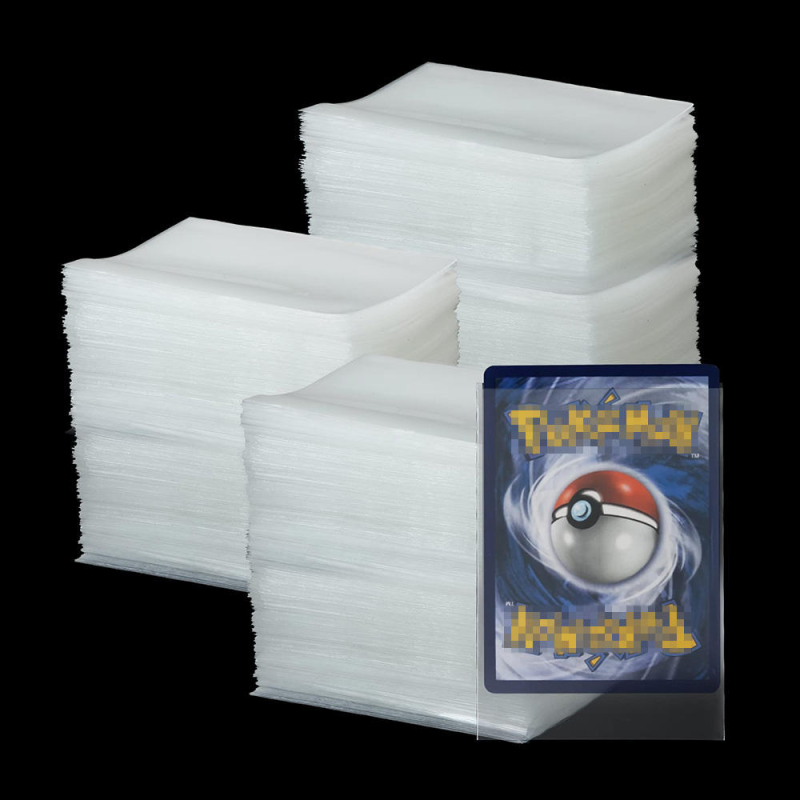 Personalized Logo Business Card Sleeves Clear Frosted Textured Finish PP Polypropylene Holder Waterproof Name Card Protector