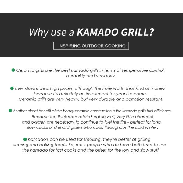 KIMSTONE Barbecue Griller Charcoal Kamado Grill Kamando Asador De Ceramic Komado 21 Smoker Bbq Grill