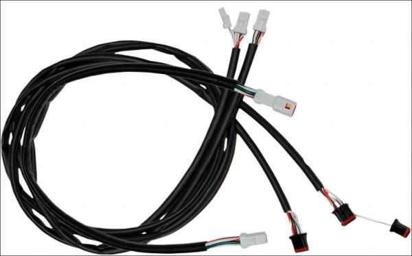 Namz linha cabo do guiador de um preto de 20 graus de extensão para 17 - 19 Harley Tours
