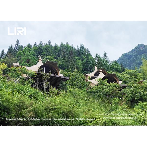 Multi Functional Outdoor Indiana Tent With High Peak Tents For Resort Or Glamping