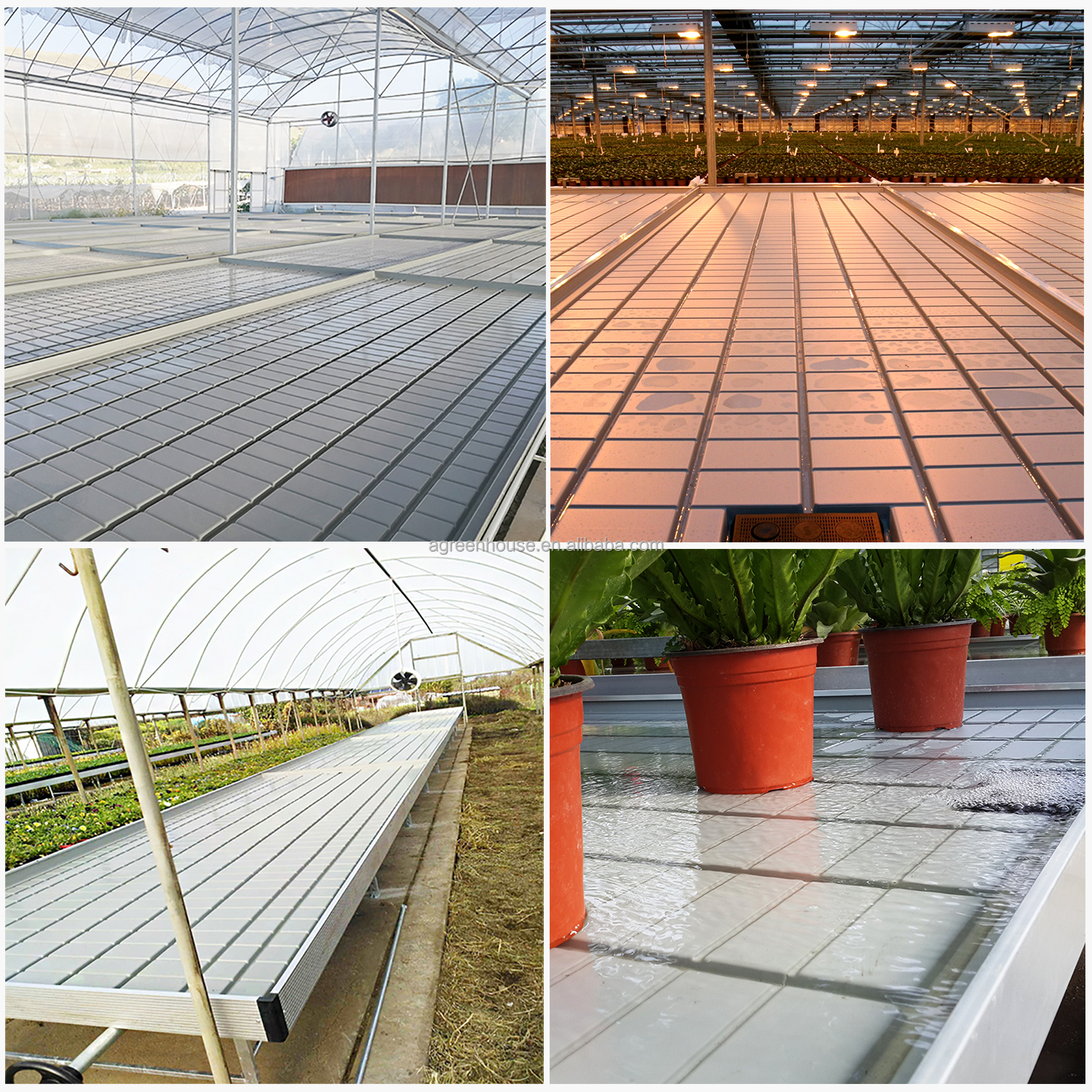 Вертикаль отлива и подачи растет Суды парника фильма таблицы потока свертывая