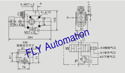 El camión volquete del retraso 34MQK-E20L controla la operación simple de las válvulas manuales