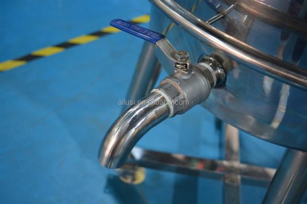 Stainless Steel Mixing Tank Heating Raw Material Mascara Homogenizer Lipstick Heating Mixer Making Machine