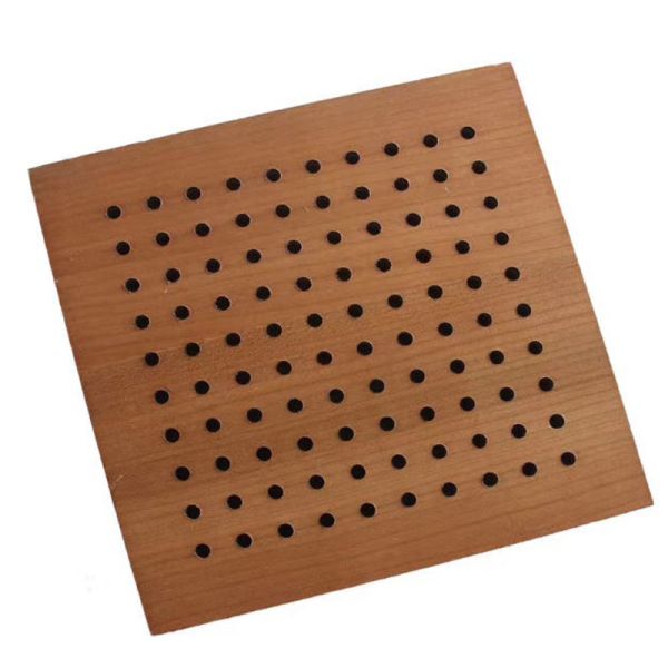 Wooden Soundproof Perforated Wood Wall Panels For Conference Room