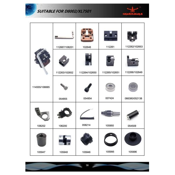 Bottom Bowl Bearing Bracket PN:102309 Auto Cutter Machine Spare Parts