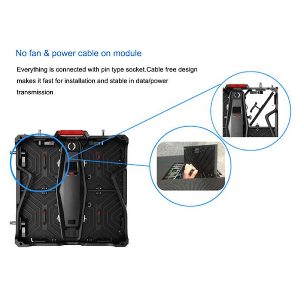 Front / Rear Sevicing Led Stage Screen Rental P3.91 4K 1920Hz High Brush LED Tvs