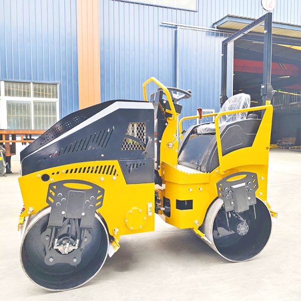 3Ton Concrete Compactor Double Drum Diesel Engine Vibrator Roller Machine Mini Small Road Roller Road Compactor