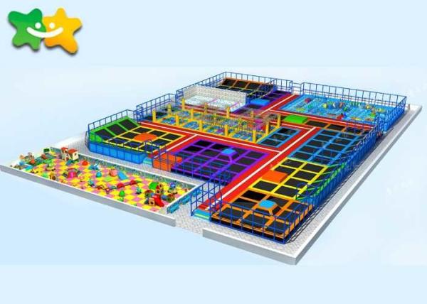 Amusement Park Trampoline Park Equipment Air PP Material Free  Jumping Mat