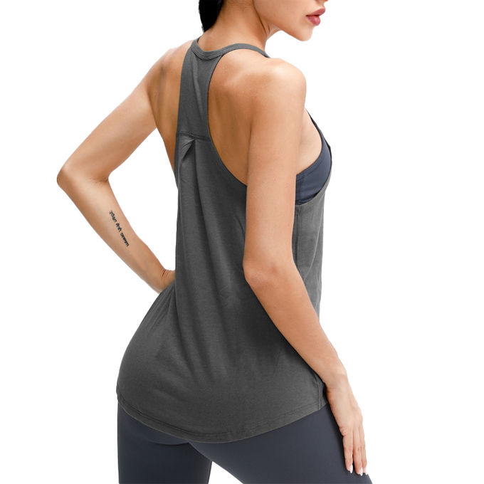 Women Sports Bra Longline Crop Tank Top Padded Workout Running Yoga