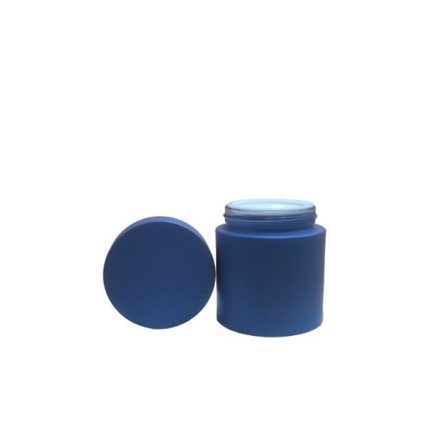 2025 Nueva llegada Jar cosmético de vidrio redondo de 100 g con tapa de plástico para crema para el cuidado de la piel, máscara, ojos y crema facial - Servicio OEM disponible