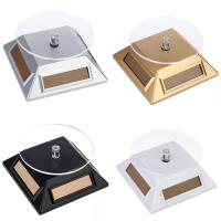 360 Degree Rotating Led Light Solar Display Stand For Displaying Mobile Phones Jewelry Watch