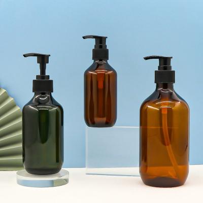 Amber Color Mousse Pump Bottle 200ml PET Plastic Lotion Bottle